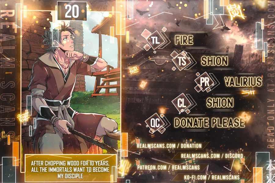 After Ten Years of Chopping Wood, Immortals Begged To Become My Disciples Chapter 20 65 01