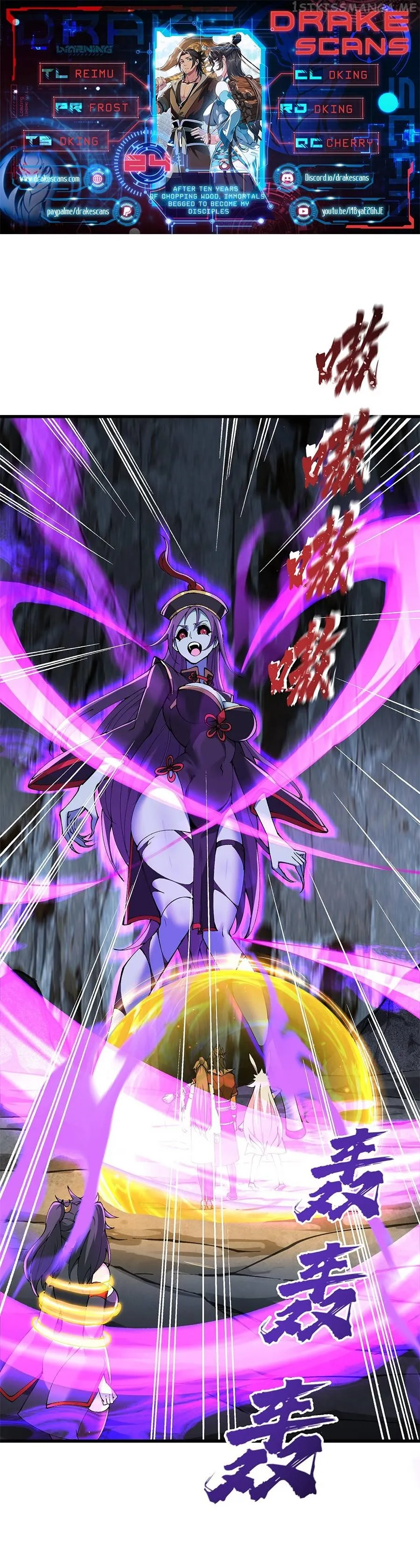 After Ten Years of Chopping Wood, Immortals Begged To Become My Disciples Chapter 24 59 01