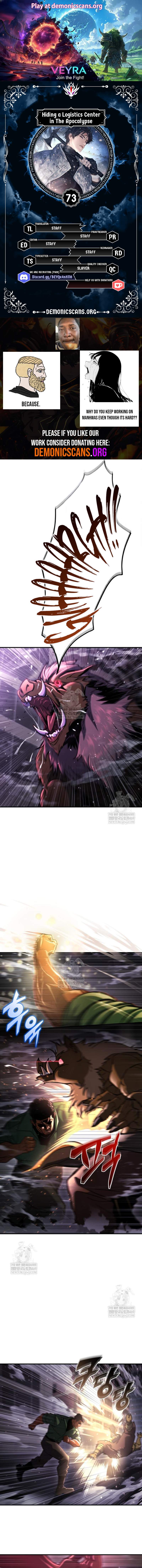 Hiding a Logistics Center in The Apocalypse Chapter 73 62 01