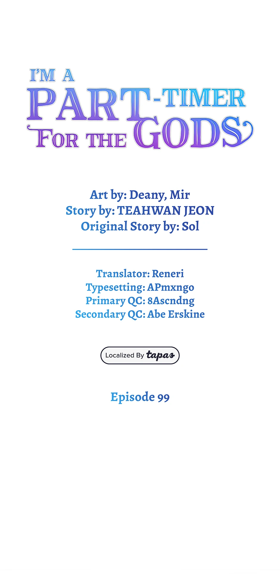 I Became A Part Time Employee For Gods Chapter 99 428 046