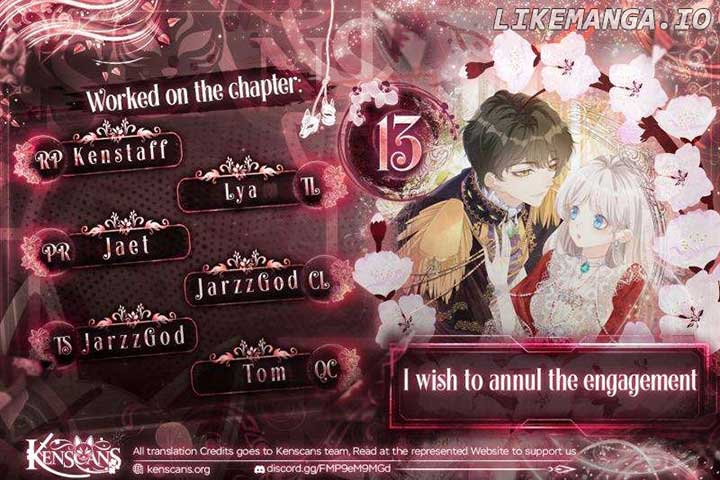I wish to annul the engagement Chapter 13 29 ch 13 1