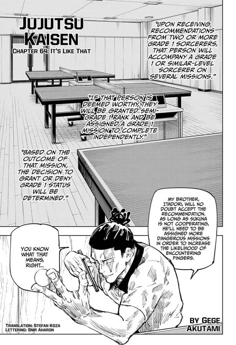 jujutsu kaisen 64 1