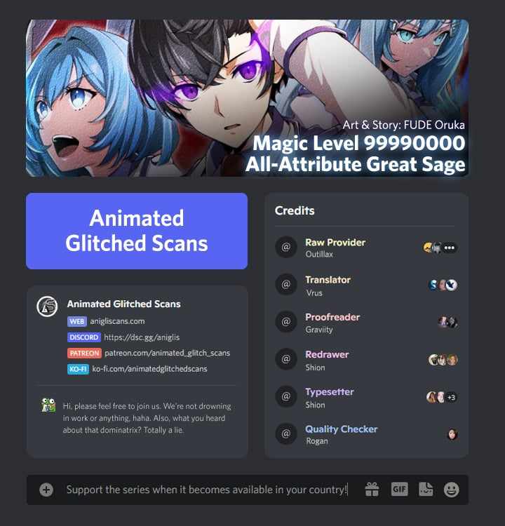 Magic Level 99990000 All-Attribute Great Sage Chapter 58 56 0