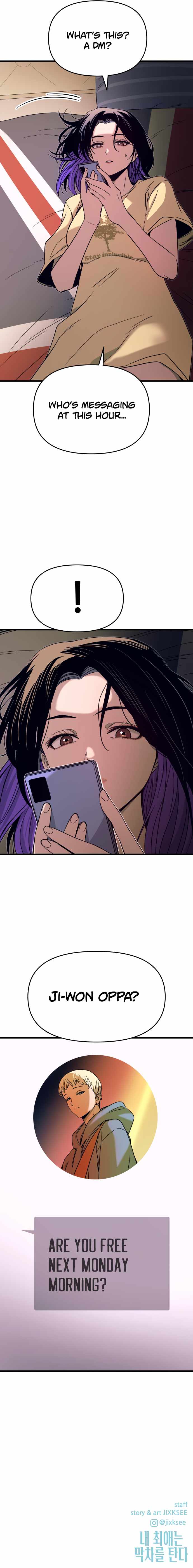 My bias gets on the last train Chapter 47 95 22