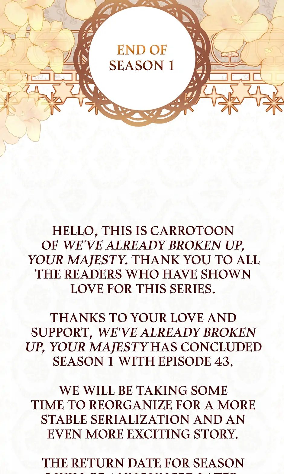 Since I Don’t Remember Anything About It, Shall We Break Up, Your Majesty? Chapter 43 281 67