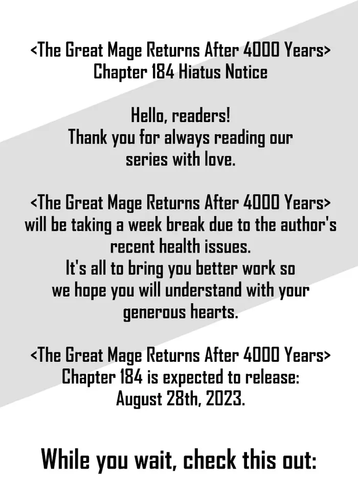 The Great Mage Returns After 4000 Years Chapter 183.5 11 ch 183.5 1