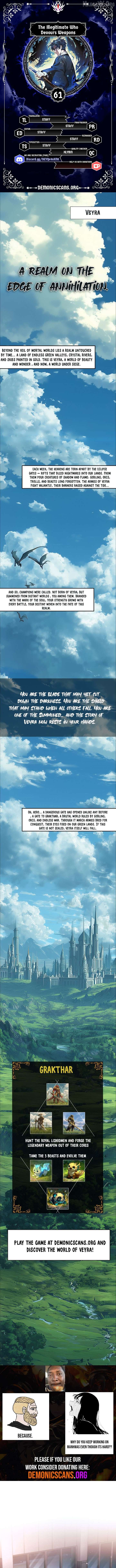 The Illegitimate Who Devours Weapons Chapter 61 50 01