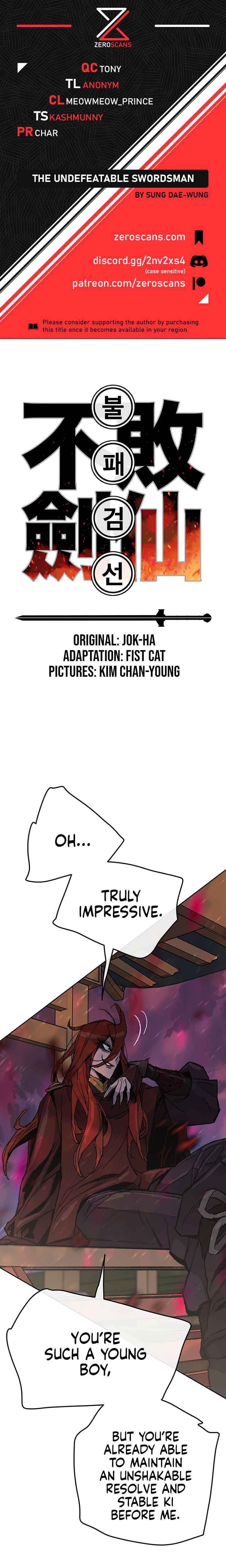 The Undefeatable Swordsman Chapter 51 95 0