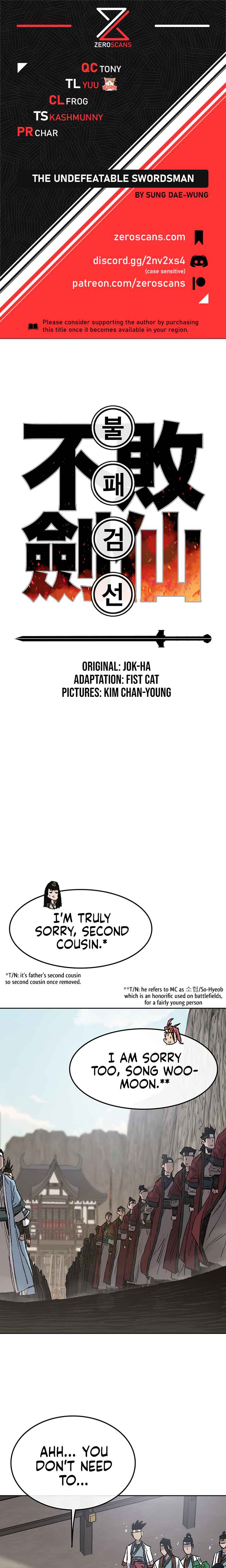 The Undefeatable Swordsman Chapter 71 71 0