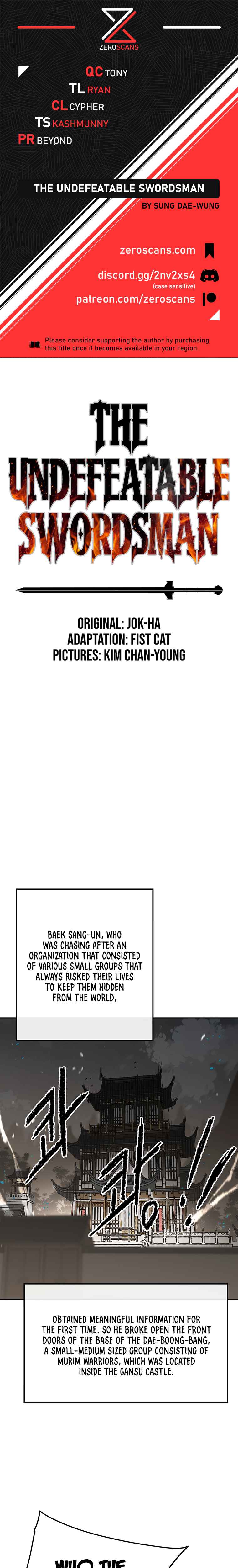 The Undefeatable Swordsman Chapter 90 92 0