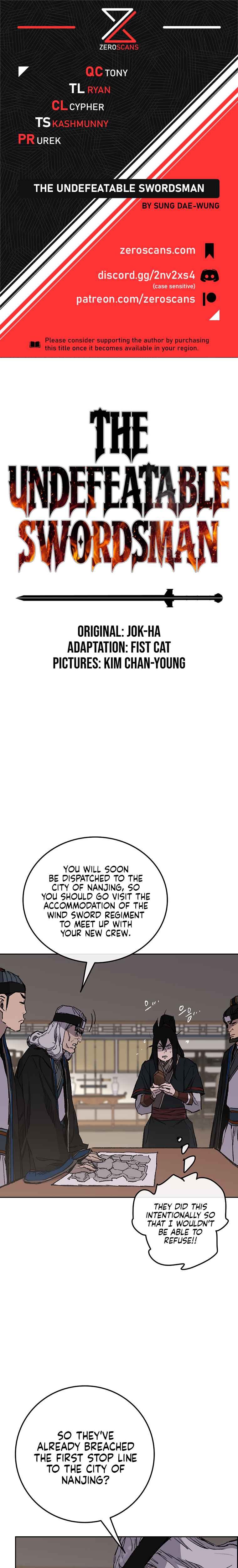 The Undefeatable Swordsman Chapter 98 80 0