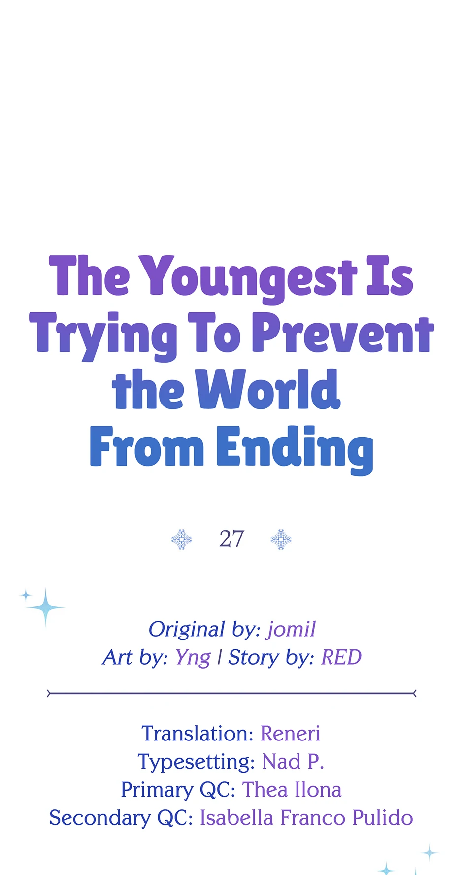 The Youngest Child of the Family Is Preventing the World From Ending Chapter 27 279 ch 27 32