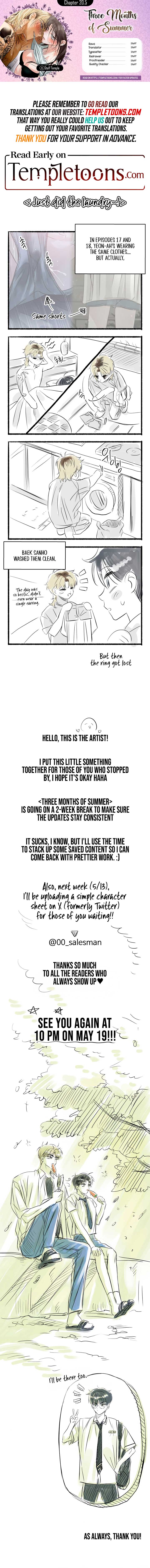 Three Months of Summer Chapter 20.5 11 01