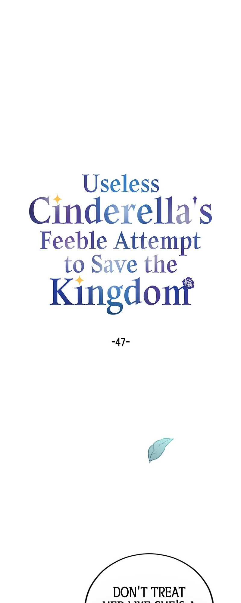Useless Cinderella’s Feeble Attempt to Save the Kingdom Chapter 47 209 01