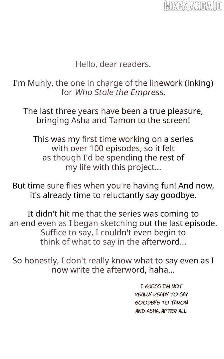 Who Kidnapped the Empress? Chapter 102.5 29 1