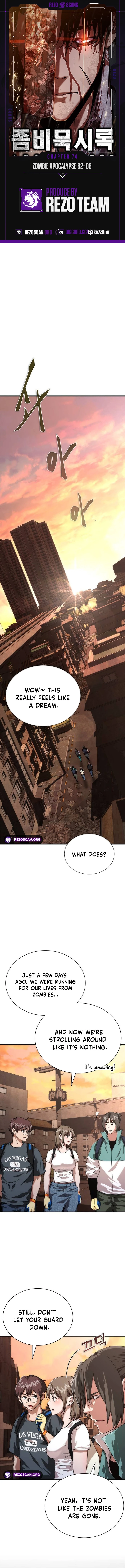 Zombie Apocalypse 82-08 Chapter 74 83 01